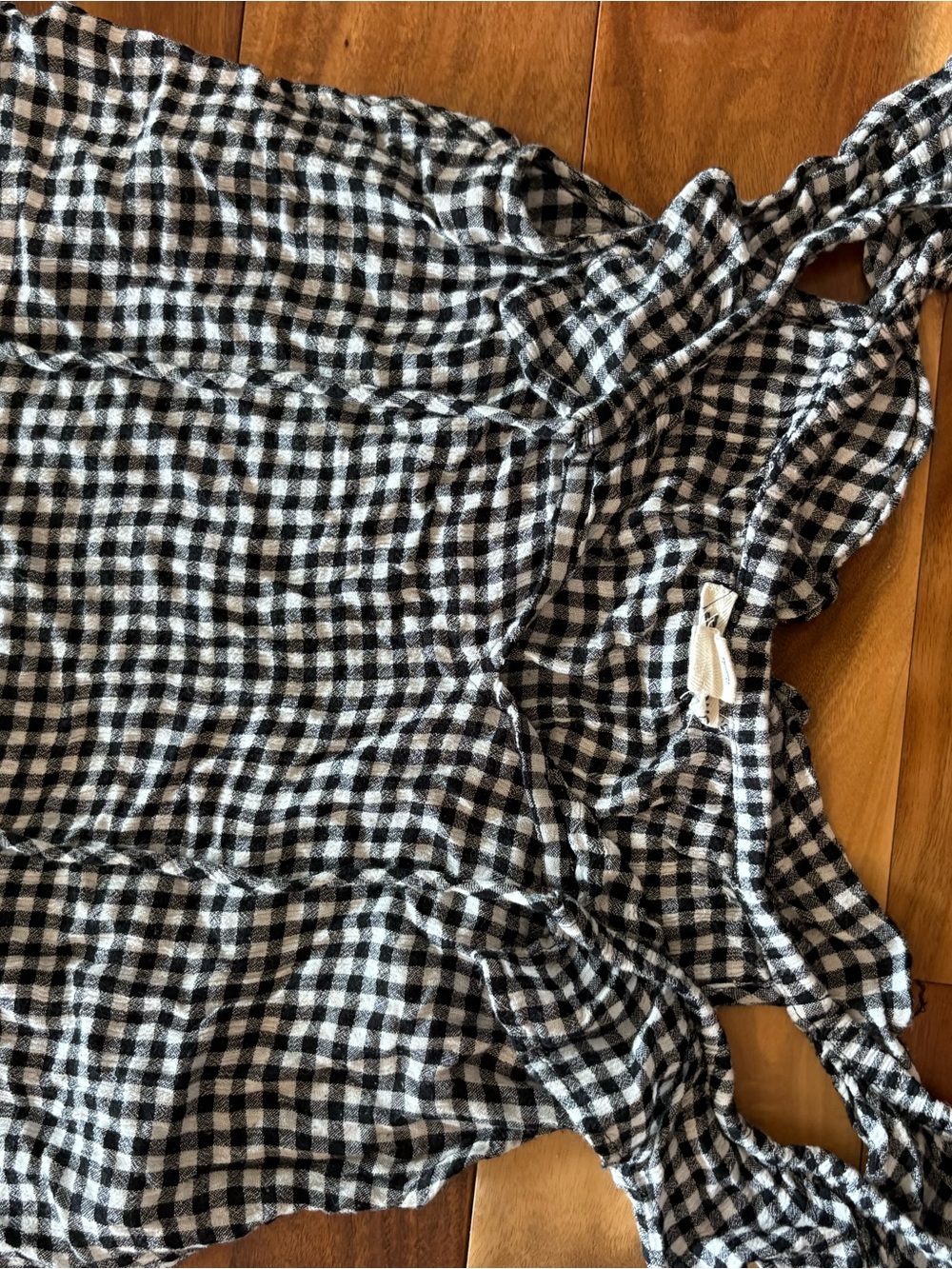 Billabong Black and White Gingham Tank Top